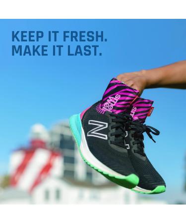 SmellWell Odour Eliminating Air Purifying Bags (2 Pack | 100g) Activated Bamboo Charcoal Air Freshener for use from Gym to Car to Home (Pink Zebra Original) Pink Zebra 2 count (Pack of 1) - Buy Online on GoSupps.com