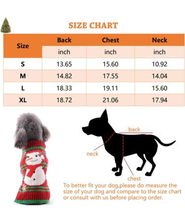 Warm Christmas Dog Turtleneck Sweater - Festive Knitwear with Snowman Design | Winter Pet Coat for Dogs (Size L) - Buy Online on GoSupps.com
