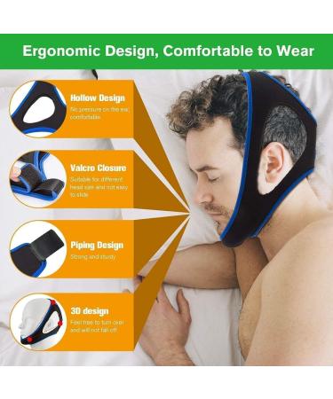 Drimm Anti Snoring Chin Strap - Adjustable Breathable Sleep Aid for Men and Women - Stop Snoring and Improve Sleep Quality! - Buy Online on GoSupps.com