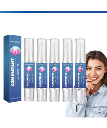 Rubber treatment gel gums therapy gel gum instant treatment gel periodontal inspection gel gum castor production gums inflammation gel prevention tooth decay (5 PCs)