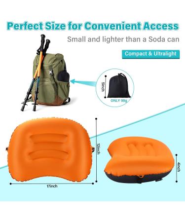 Inflatable Camping Pillows Set - 6 Ultralight Compressible Pillows for Hiking & Backpacking - Buy Online on GoSupps.com