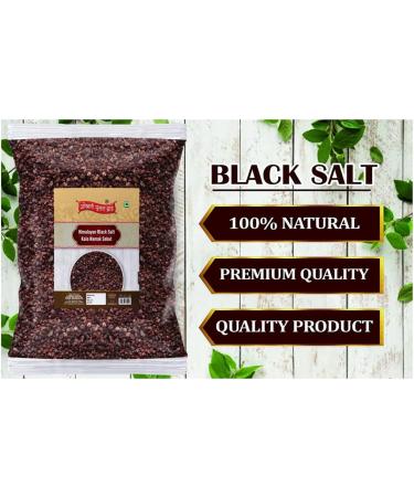 Okhli Musal Brand Kiln Fired Kala Noon Exotic Mineral Rich Black Salt Fresh Himalayan Black Salt | Black Salt Grinder Perfect for Chaats Chutneys Salads Fruits Grilled Chicken-400GM*1Pack - Buy Online on GoSupps.com