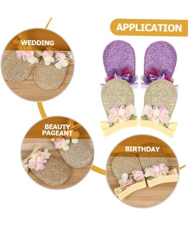 FOMIYES 6 Pairs Bunny Ear Hair Clip Animal Ear Hairpins Sequin Rabbit Hairclips Chinese New Year Hair Accessories Hair Accessories for Easter Child Non-woven Fabric Pair Clip Cute - Buy Online on GoSupps.com