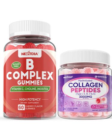 Nextdia Collagen Vitamin B Complex Gummies 3Pack