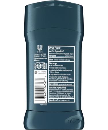 Buy Degree Men Adventure Antiperspirant Stick 2.7 oz - Advanced Protection (Pack of 2) | International Shipping Available - Buy Online on GoSupps.com