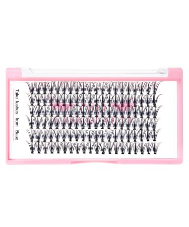 Eyelashes individually 20D-C-07-14 eyelashes 20d individual eyelashes 120 clusters extensions DIY single eyelashes for eyelash extensions eyelashes at home (20d-c-0.07.14 mm) 14 mm 20d-C-07