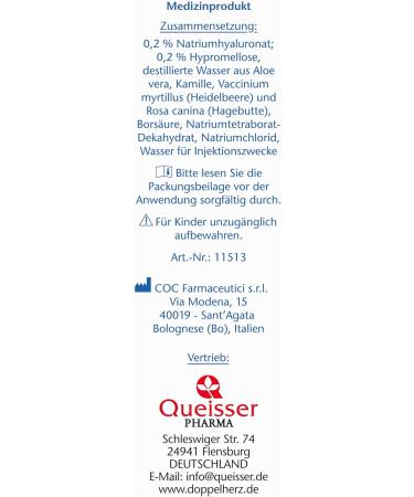 Double-Heart Eye Drops 0.2% Hyaluron Preservative-Free Relief for Dry Eyes | 10ml Sterile Solution | International Shipping - Buy Online on GoSupps.com