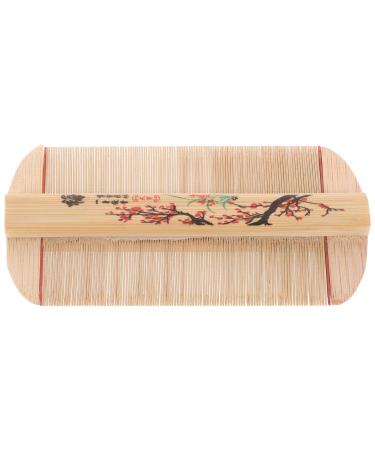 GARVALON Peigne en Bambou Naturel Dents Fines Ultra-Denses Double Face Antipelliculaire pour Chiens et Chats Outil de Toilettage les Poux et Pellicules Soin Doux du Cuir Chevelu
