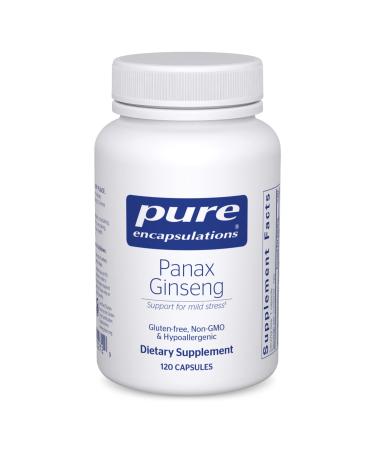 Pure Encapsulations Panax Ginseng | Hypoallergenic Supplement Helps The Body Adapt to Occasional Physical Stress* | 120 Capsules - Buy Online on GoSupps.com