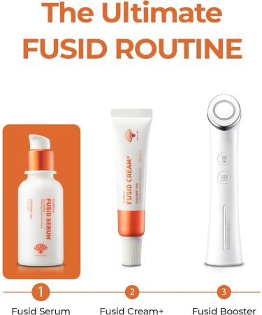 Fusid Serum 1.4fl oz - Radiant Face Serum for Dry & Sensitive Skin | Korean Skincare with Peptides & Vitamin C - Buy Online on GoSupps.com