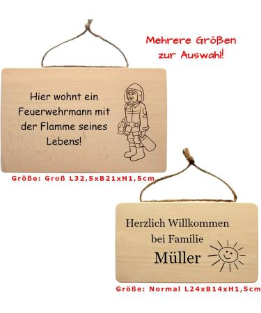 Personalized Family Wood Sign | Custom Door Sign with Surname & Names | Funny Sayings | Family Coat of Arms - Buy Online on GoSupps.com