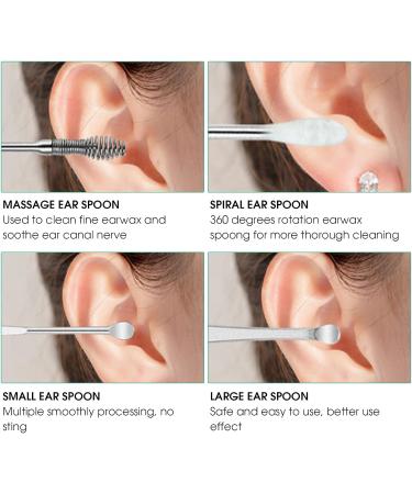 Premium Stainless Steel Ear Cleaner Set | Effective Earpick & Earwax Removal Tool with Storage Box - International Shipping Available - Buy Online on GoSupps.com