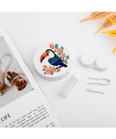 Buy Rose Toucan Contact Lens Travel Kit - Portable & Cute Contact Box with Mirror for Daily Outdoor Use - Buy Online on GoSupps.com
