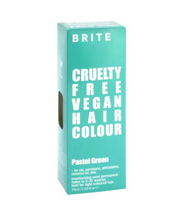 Brite Pastel Green Semi-Permanent Hair Color - Vegan & Cruelty-Free Hair Dye Lasts Up to 30 Washes | 75ml International Shipping - Buy Online on GoSupps.com