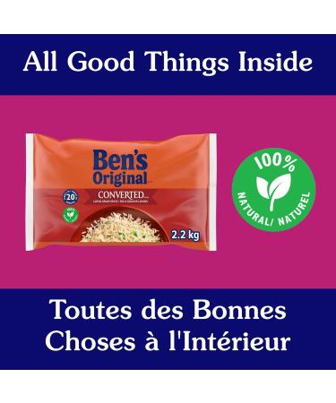 BEN'S ORIGINAL CONVERTED Long Grain Parboiled Rice 2.2kg Bag Long Grain 2.2kg - Buy Online on GoSupps.com