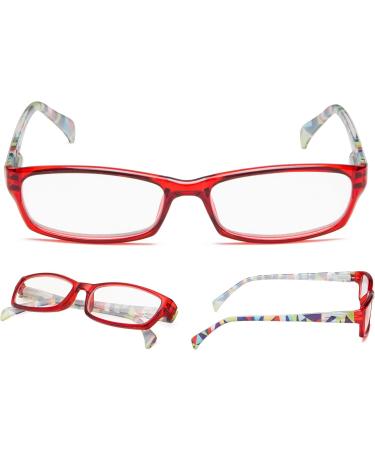 Buy LUR Reading Glasses 5 Pack for Women - Fashionable Red Readers 2.5x | International Shipping Available - Buy Online on GoSupps.com
