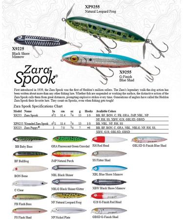 Heddon Zara Spook 1/4 Oz Bone Puppy Topwater Fishing Lure - Legendary Walk-The-Dog Style - Buy Online on GoSupps.com
