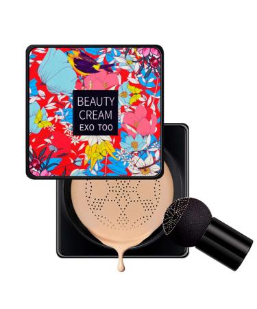 Cc Cream Foundation Mushroom Head Air Cushion BB Cream Concealer Lasting Nude Makeup Moisturizing Brightening Pigment CC Liquid Foundation Skin Tone Makeup Base BB Cream 1 count (Pack of 1) nature - Buy Online on GoSupps.com