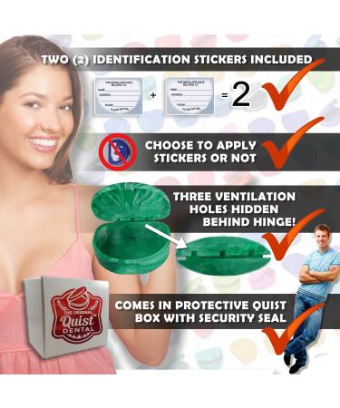 QUIST Orthodontic Retainer Case - Turquoise | Durable and Stylish - Buy Online on GoSupps.com