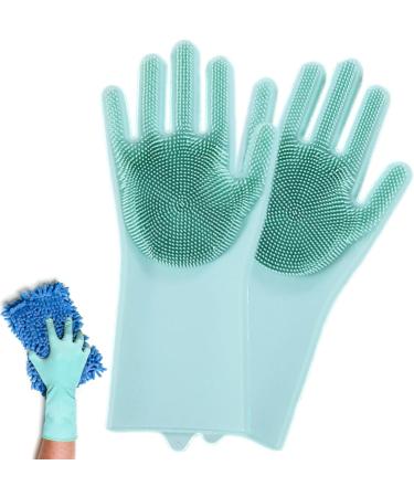 Scrub Gloves Cleaning | Household Kitchen Gloves - Waterproof Household Cleaning Tools for Shower Room Car Cleaning Pet Care Clothes Quilt Lkhj - Buy Online on GoSupps.com