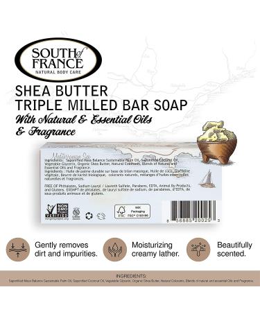 South of France Shea Butter Coconut Bar Soap - 48 Ounce Pack - Buy Online on GoSupps.com