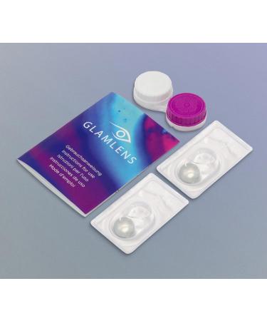 Buy Capri Gray Colored Contact Lenses - Monthly Soft Hydrogel 2 Pcs + Lens Case | 0.0 Diopters Natural Colors - Buy Online on GoSupps.com