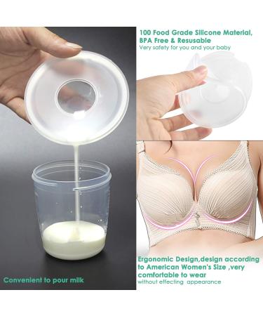 Milk Savers Breastmilk Collector Shells Silicone Breast Milk Nursing Cups Breast Shell and Milk Catcher Reusable & BPA- Free for Any Size Bra - Buy Online on GoSupps.com