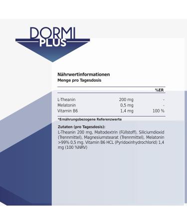 100% Pure Melatonin + L-Theanine + Vitamin B6 - High Solubility Sleep Aid | 8 Hours of Natural Relaxing Sleep | 90 Capsules for Effortless Rest - Buy Online on GoSupps.com