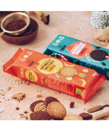  SUPER FUDGiO SUPER FUDGiO Organic Cookies | Naturally Sweetened Agave Organic Vegan Cookies - Palm Oil Free | Healthy Nibble | 6 x 130g - Buy Online on GoSupps.com
