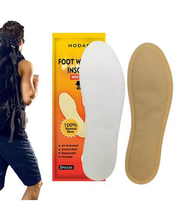 Thermal inserts toe warmer - easy -to -use durable odorless natural air -activated heated insoles for hunting and outdoor sports men