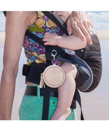 Fowybe Pacifier Bag | Pink Pacifier Holder & Key Storage for Diaper Bags - Secure & Convenient Solution - Buy Online on GoSupps.com