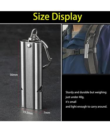 Wanyi 4-Piece Emergency Signal Whistle Set - Stainless Steel 304 150dB Survival Coaching Pipes with Keychain - Ideal for Sports Referees & Outdoor Adventures - Buy Online on GoSupps.com