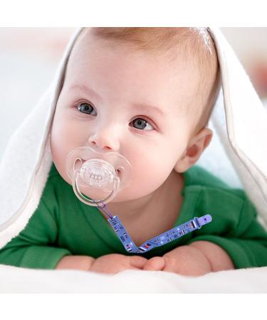 Jm Baby Schnuller-Clip Pacifier Holder - Multi-Colored Washable Band for Newborns (4-Pack) | Unique Two-Sided Design - Buy Online on GoSupps.com