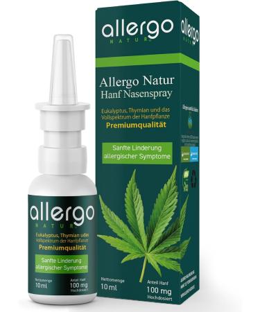 Allergo Nature Allergy Nasal Spray - 100mg Bio Hemp | Hay Fever & Pollen Allergy Relief | Non-Cortisone No Dependency | Perfect for Allergy Sufferers - Buy Online on GoSupps.com