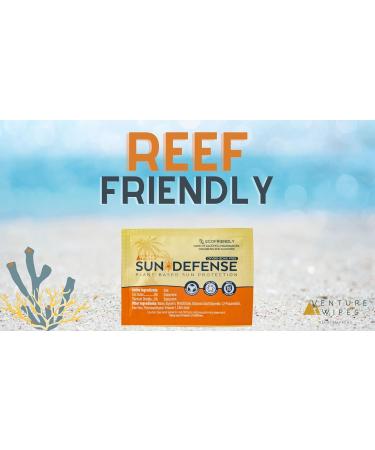 Sun Defense Zinc Mineral Sunscreen Wipes - Travel Size SPF30 Packets for Outdoor Adventures (15 count) - Buy Online on GoSupps.com