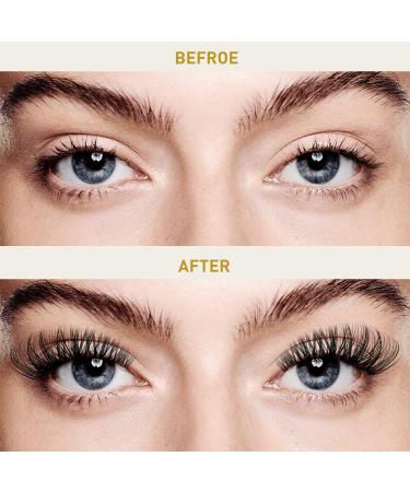 72pcs D Curl Individual Cluster Lashes | Natural Soft Fluffy DIY Lash Extensions | B&Q Cluster Lashes (D-12mm B46) - Buy Online on GoSupps.com