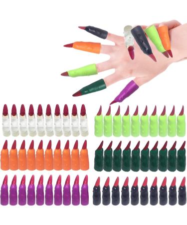 2 Halloween Finger Nail - Fake Witch Cosplay Fingers - Reusable Halloween Spooky Scary Witches Nails for Halloween Cosplay Welts 2 Pcs 60pcs - Buy Online on GoSupps.com