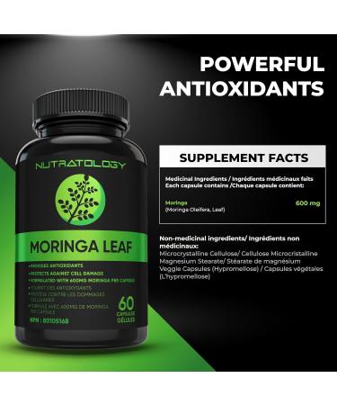1200MG Organic Moringa Leaf Capsules -Provides Powerful Antioxidants -Protects Against Cell Damage Supports Liver Detox & Gut Health- Maximum Potency- 600MG Moringa Powder Per Capsule - 60 Capsules 60 count (Pack of 1) - Buy Online on GoSupps.com