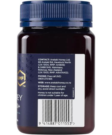 ARATAKI Certified Manuka Honey UMF 17+ MGO 631+ 500g produced and packed in New Zealand - Buy Online on GoSupps.com
