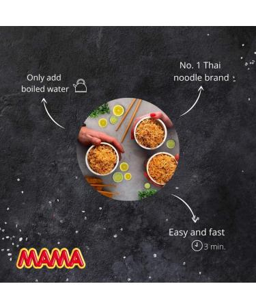 MAMA Instant Noodles Shrimp Tom Yum Flavour 90g Jumbo (Pack of 10) - Buy Online on GoSupps.com