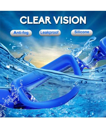 EverSport Pack of 2 Swim Goggles | Anti-Fog for Adults & Kids | Crystal Blue & Black - Buy Online on GoSupps.com