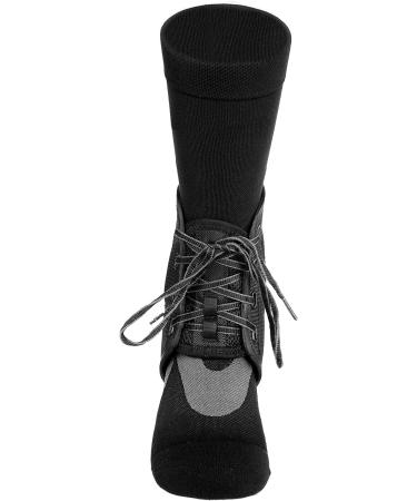 Mueller Sports Medicine AFT3 Ankle Brace for Men and Women - Ideal for Running, Basketball, Volleyball - Black, Medium - 1 Pack - Buy Online on GoSupps.com