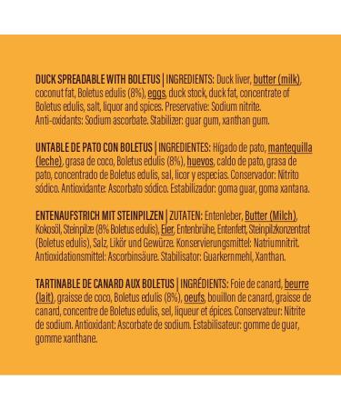 FoieGood - Duck Spread with Boletus - Duck Liver P t - Ideal for Appetizers - Smooth and Creamy - No Forced Feeding - Glass Jar 120 g - Buy Online on GoSupps.com