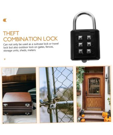 ABOOFAN Suitcase Padlock Baggage Locks Lock for Locker Digital Padlocks Safety Lock Door Lock Security Padlock Gate Lock Push Button Padlock Small Combination Lock Travel Drawer Zinc Alloy - Buy Online on GoSupps.com