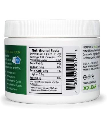 Spry Xylitol Gum Spearmint 100 Pieces - Sugar-Free Chewing Gum - 100 Count Pack - Buy Online on GoSupps.com