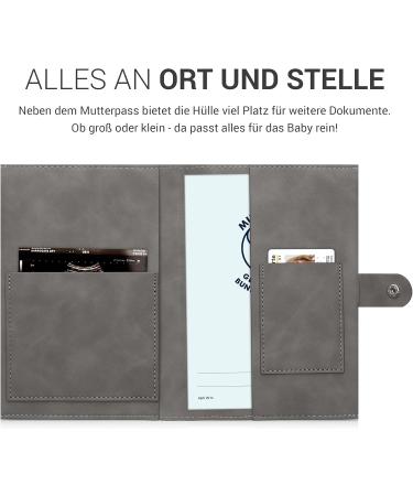 Buy KWMobile Synthetic Leather Mother s Passport Cover - Giraffe Gray Case for German Mother Pass with Extra Subjects - Stylish & Durable Protection - Buy Online on GoSupps.com