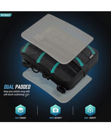 WYNEX Tactical Admin Molle Pouch - 1000D Nylon EDC Utility Bag, Waterproof Black - Buy Online on GoSupps.com