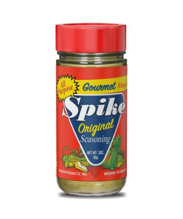 Spike Original All-Purpose Seasoning, All Natural, Low Sodium, No Sugar, No MSG, Zero Calories, Vegan - 3 oz