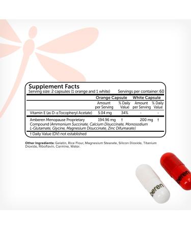 Amberen: Safe Multi-Symptom Menopause Relief - Clinically Proven for Hot Flashes Night Sweats & More | 2 Month Supply | International Shipping - Buy Online on GoSupps.com