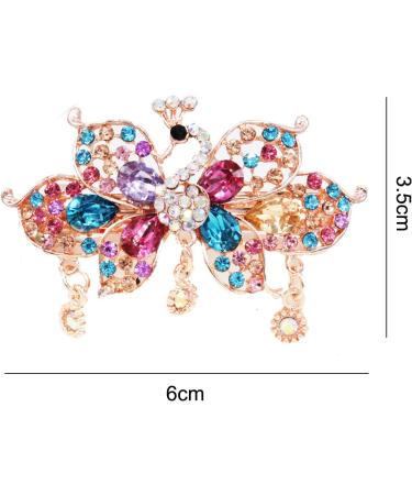 Rhinestone Peacock Hair Clip Women Hair Clips Female Elegant Clip Hairgrip Fashion Hair Claw Clips Lady Elegant Dovetail Spring Clip - Buy Online on GoSupps.com